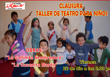 Clausura Teatro Ninos ICPNA CUSCO